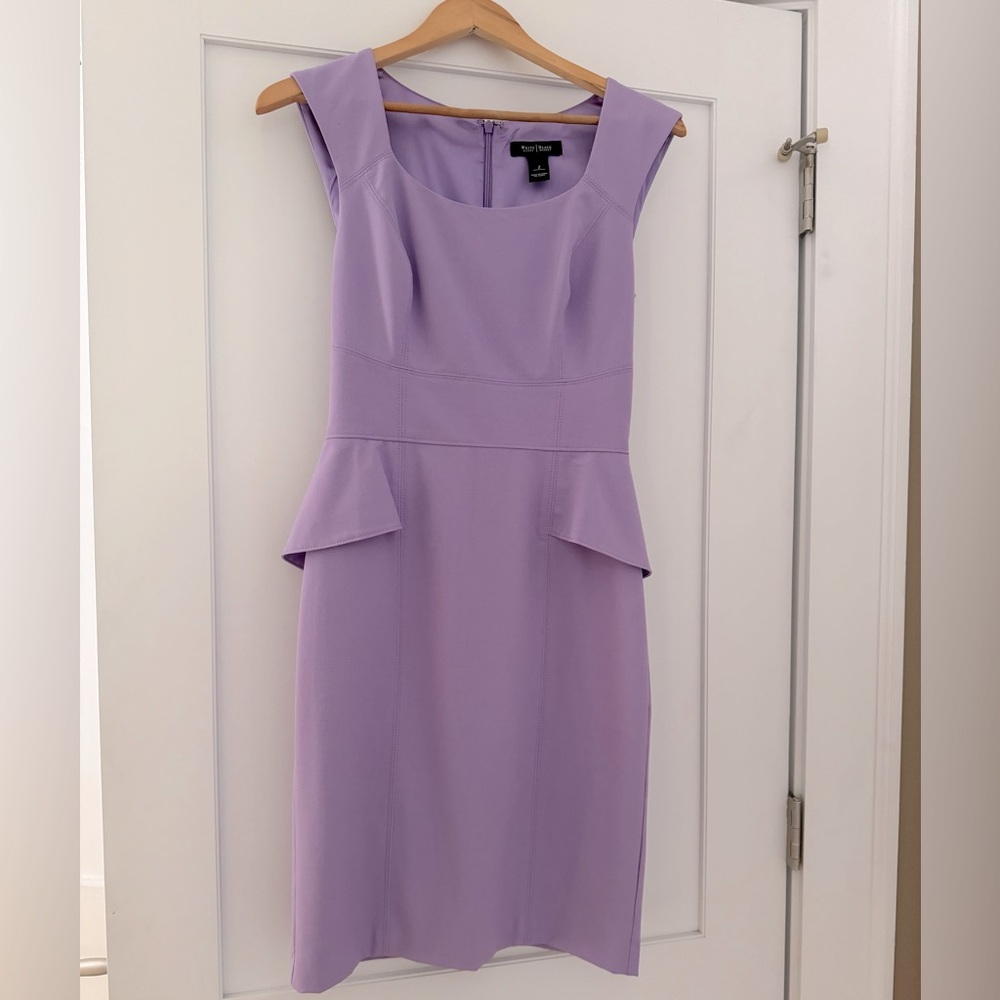 Vintage WHBM lovely lavender sheath dress.